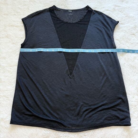 ALO Yoga women black sheer top size S - Picture 5 of 6